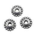 Beaded Ring Spacer Beads in 2 Metal Finishes for Jewelry Making view 3
