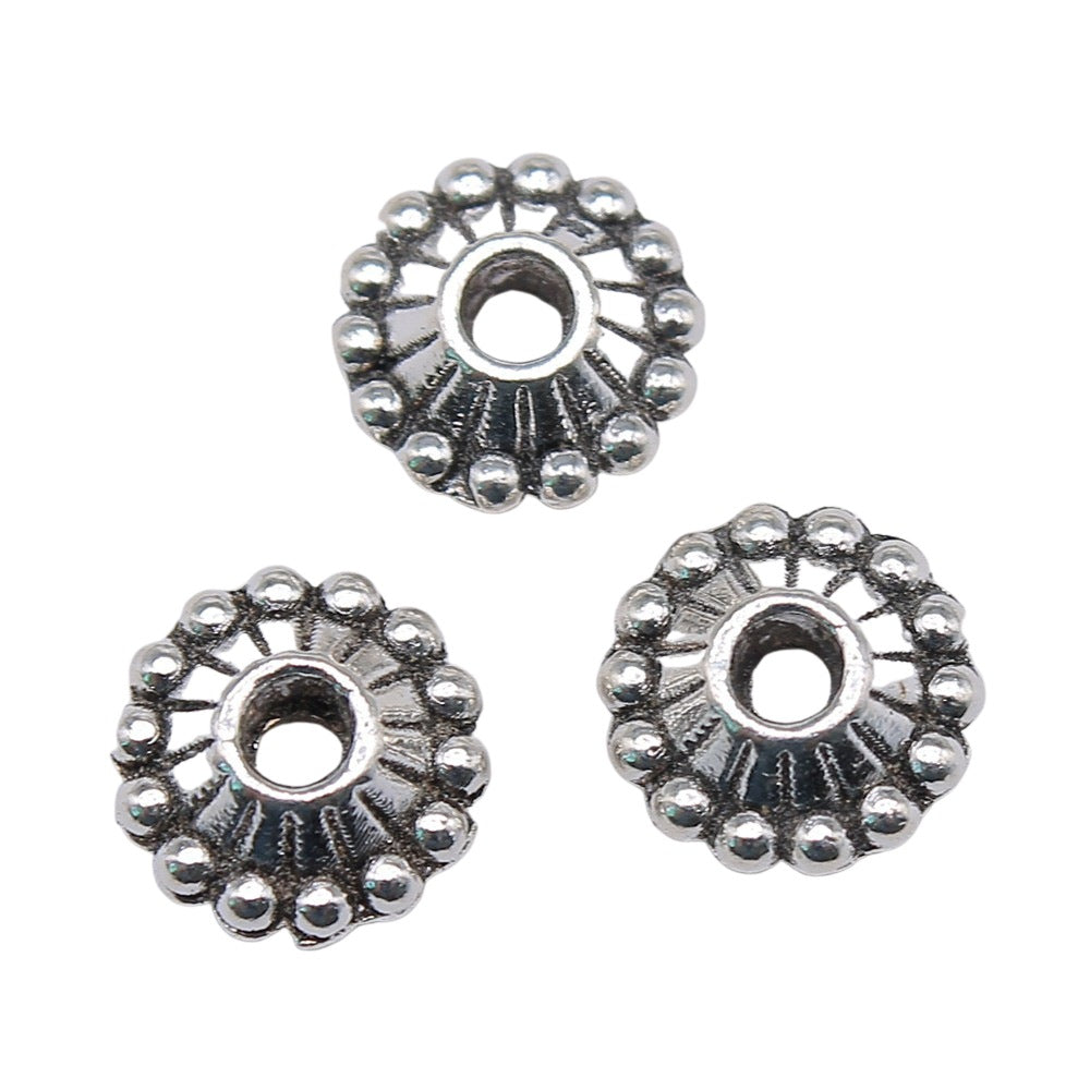 10x10x4mm 1.2g Multicolor Zinc Alloy Round Washer Small Hole Spacer Beads for DIY Jewelry Making