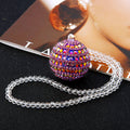 Jeweled Ball Hanging Ornaments in Five Aurora and Rainbow Color Options view 6