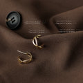Gold-Tone Twisted Infinity Pavé CZ Geometric Stud Earrings view 4