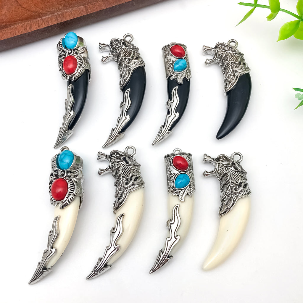 Resin Ethnic Round Pattern charm pendant for DIY necklace bag charm keychain making