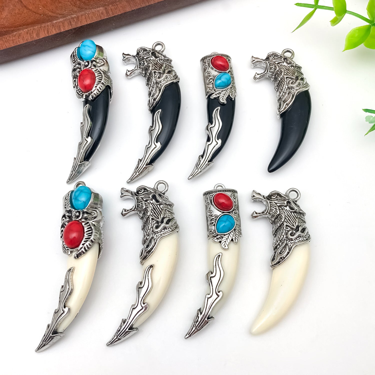 Resin Ethnic Round Pattern charm pendant for DIY necklace bag charm keychain making