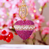 White-Fuchsia Plain-Pearl-Heart