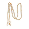 Mesh Chain Tassel Necklaces in Gold and Silver Tones view 5