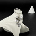 Four Sport Ball and Gear Charm Keychains with Metal Hardware view 6