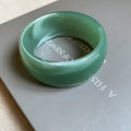 Wide Irregular Marbled Resin Closed Bangle In Eight Colors view 7