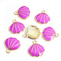 Enamel-Look Silver Gold Shell Alloy Charms in 18 Styles view 8