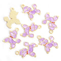 Enamel Poodle Charms in Six Colors and Two Metal Tones view 8