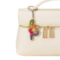 Beaded Rainbow Rhinestone Keychain With Gold-Tone Trim view 5