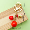 Strawberry, Cherry and Lemon Charm Keychains Featuring Red Apple Across 43 Variations view 8