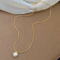 Double Layer Pearl Pendant Necklaces in Two Styles view 6