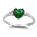 Heart-Shaped Solitaire Ring In Ten Bright Stone Colors view 5