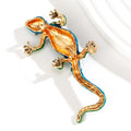 Lizard Crystal Enamel Two Designs Metal Brooch Pin view 4