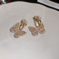 Crystal Flower and Butterfly Ear Clips in Eight Designs view 7