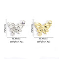 Polished Gold Silver Butterfly Alloy Charms in 12 Styles view 2