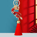 Chinese Dragon Tassel Keychains in Forty Eight Color and Motif Options view 7