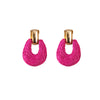 Fuchsia Cord Ovals