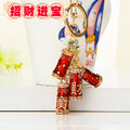 Mixed Jeweled Auspicious Motif Keychain Collection in One Default Option view 4