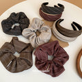 Herringbone Fabric Scrunchie And Headband 2 Styles view 2