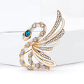 Black White Winged Snake Rhinestone Enamel Brooch Pin view 3