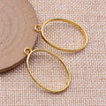Oval Open Back Resin Frames in Four Metal Finishes view 2