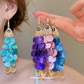 Fish Shell Disc Tassel Earrings Cord Pendant Necklaces view 2