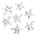 Enamel-Look Gold Silver Starfish Alloy Charms in 12 Styles view 7