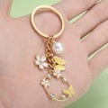 Pearl and Crystal Charm Keychains in 32 Pictured Variations for Bags and Keys view 2