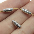 11x4x4mm 0.8g Multicolor Zinc Alloy Carved Tube Spacer Beads for Bracelet Necklace Jewelry Making