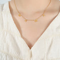 MAMA Letter Charm Necklace Spaced Letters Gold Or Steel view 7