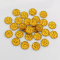 Round Textured Resin Crystal Cluster Flatbacks in 13 Colors view 8