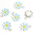 Enamel-Look Gold Silver Daisy Alloy Charms in 14 Styles view 8