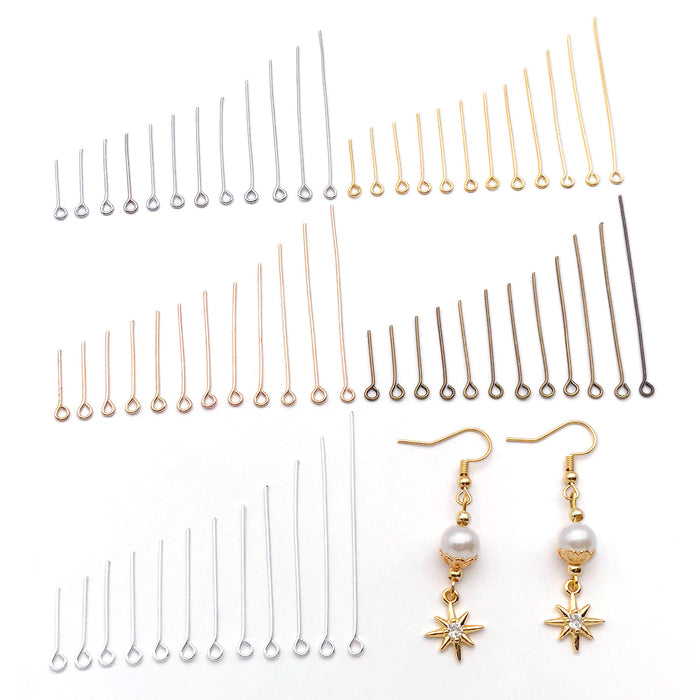 Metallic Eye Pin Jewelry Findings with 5 Listed Options