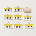 Small Enamel Piano Charms in Seven Color Styles for Jewelry view 9