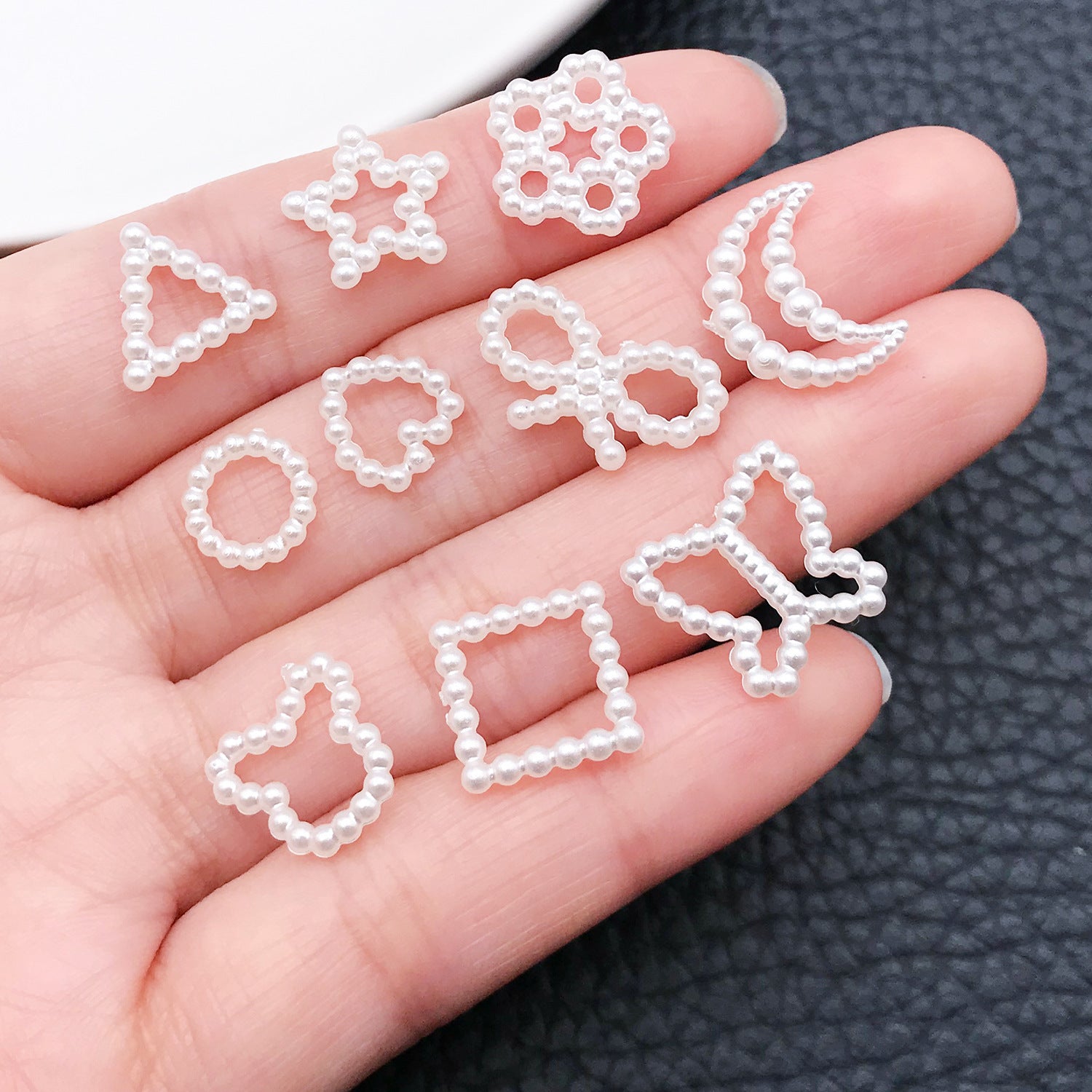 Acrylic Butterfly Heart Charm Pendants