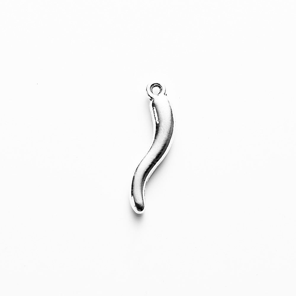Vintage Double-Sided Chili Pepper Alloy Charm Pendant