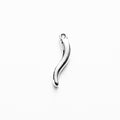 Curved Chili Pepper Charm Metal Jewelry Making Component In 2 Finishes view 5