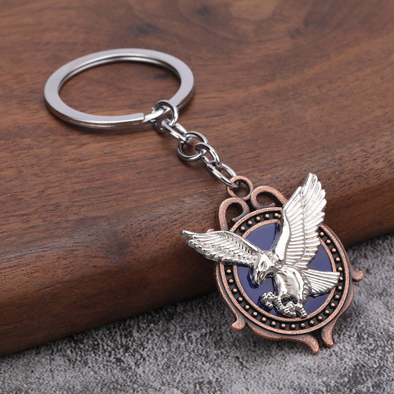 Eagle Hip Hop Metal Keychain Personalized Bag Charm Accessory