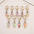 Nine Pattern Colorful Fish Clasp Keychain Set with Metal Hardware view 1