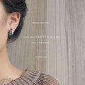 Thick Smooth Chunky Huggie Hoop Earrings Two Colors view 2