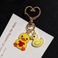 Yellow Duck Pair Heart-Clasp Charms in Three Designs view 7