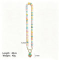 Round Bead Necklaces With Three Gold And Cream Strawberry Pendants view 6