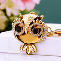 Jeweled Owl Keychains in Blue Red Green Champagne and Assorted Colors view 4