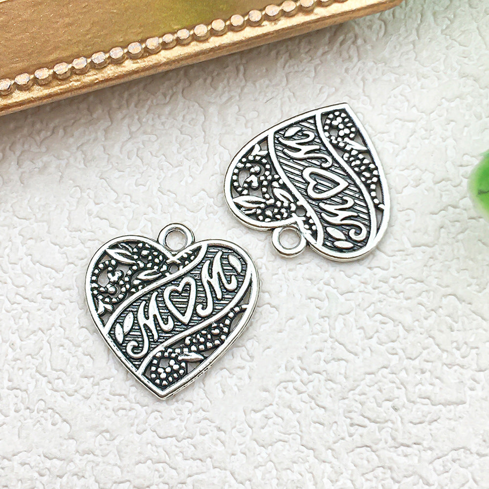 Enamel Zinc Alloy Mothers Day Sweet Gift charm pendants for DIY bracelets necklaces keychains