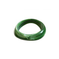Irregular Marbled Acrylic Resin Bangle Bracelets 7 Colors view 5