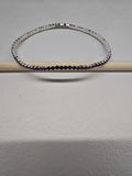 Single Row Stretch Crystal Bracelets Silver 8 Colors view 9