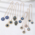 Gold Tone Blue Evil Eye Rearview Mirror Hanging Ornaments in Fifteen Designs view 4
