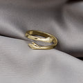 Embracing Hands Adjustable Open Band Rings in Four Finishes view 4