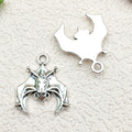 Antique Silver Bat and Cross Metal Charms with 7 Listed Options view 3