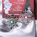 Assorted Enamel And Crystal Christmas Character Brooches view 3